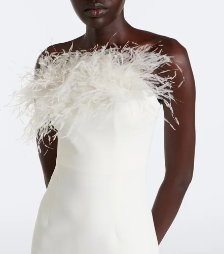 Robe midi de mariée Aerine en crêpe - Safiyaa - Modalova
