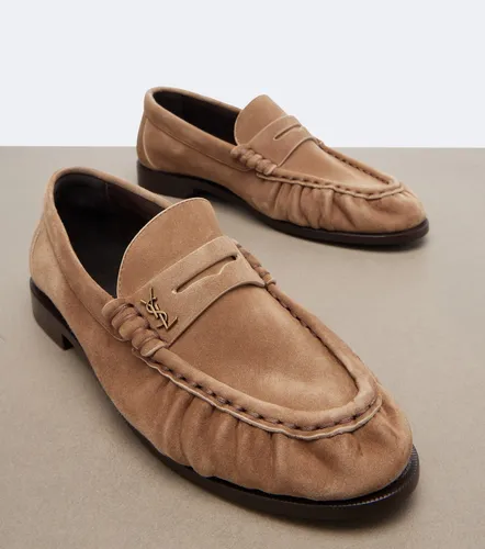Mocassins Le Loafer en daim - Saint Laurent - Modalova