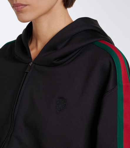 Sweat-shirt à capuche Web Stripe - Gucci - Modalova