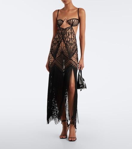 The Attico Robe midi à franges - The Attico - Modalova