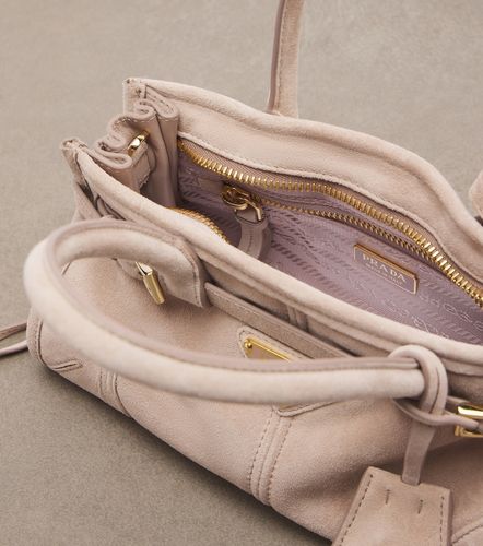 Sac à main Bonnie Mini en daim - Prada - Modalova