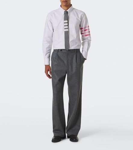 Chemise Oxford 4-Bar en coton à rayures - Thom Browne - Modalova