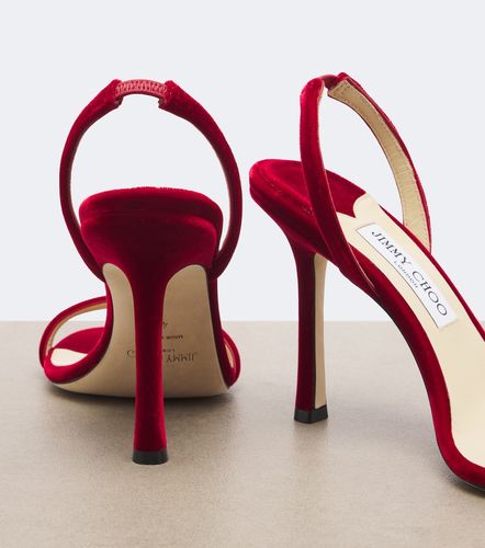 Sandales slingback Jenn en velours - Jimmy Choo - Modalova