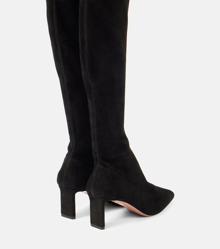 Aquazzura Bottes Zenn 65 en daim - Aquazzura - Modalova
