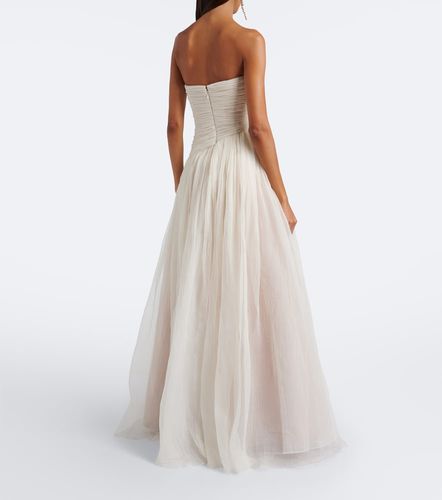 Robe longue bustier de mariée Mila en soie - Danielle Frankel - Modalova