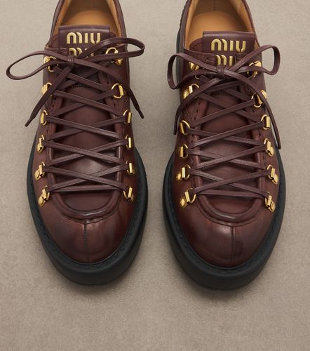 Miu Miu Mocassins en cuir - Miu Miu - Modalova