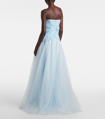 Robe longue Edra en tulle - Costarellos - Modalova
