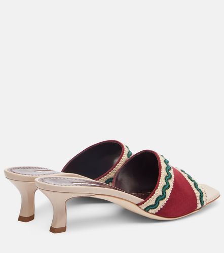 Mules Marebis 50 brodées en daim - Manolo Blahnik - Modalova