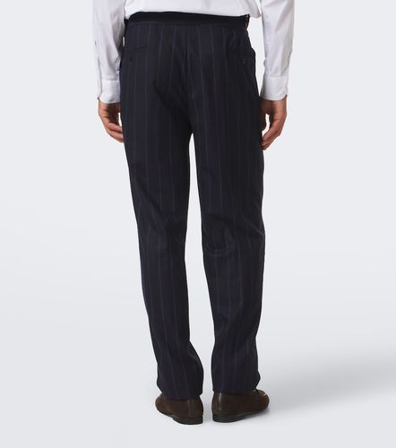 Pantalon droit en laine vierge à rayures - Rubinacci - Modalova