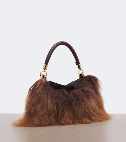 Chloé Sac Marcie Foulard Small en shearling et cuir façon poulain - Chloe - Modalova