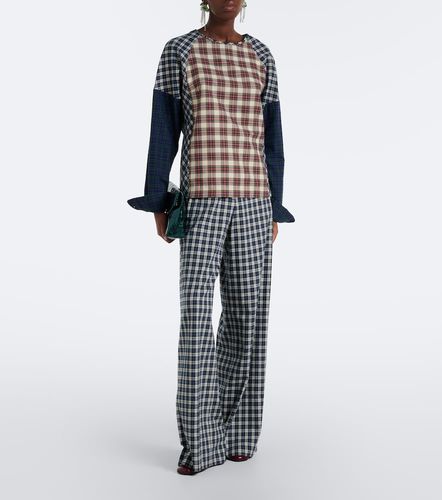 Top à carreaux en coton - Dries Van Noten - Modalova