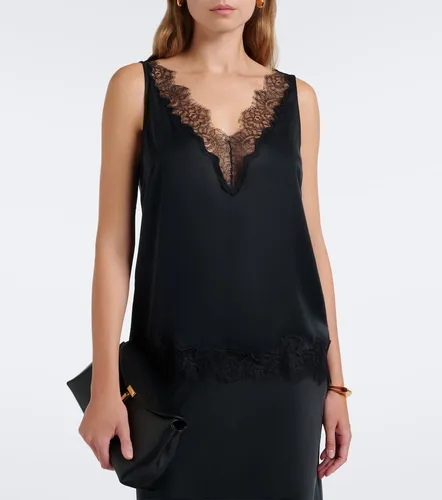 Top en satin de soie à dentelle - Velvet - Modalova