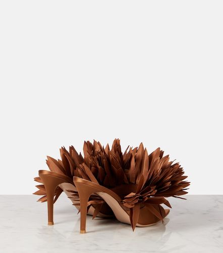 Mules Daniah 85 en crêpe de satin - Gianvito Rossi - Modalova