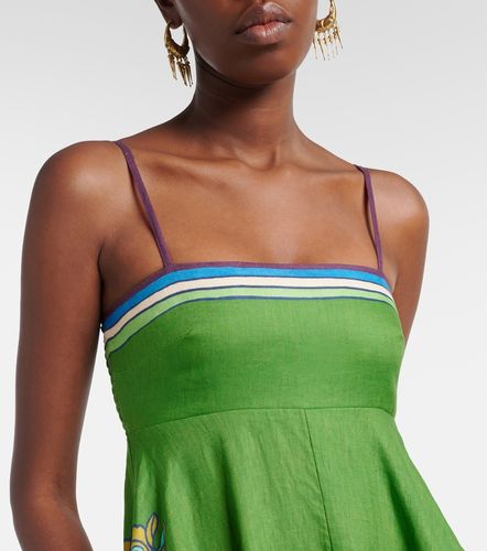 Alémais Robe midi Nanci en lin à imprimé - Alemais - Modalova