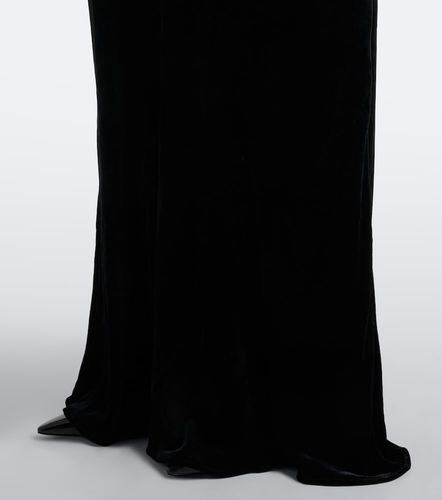Robe longue en velours à dentelle - Stella McCartney - Modalova