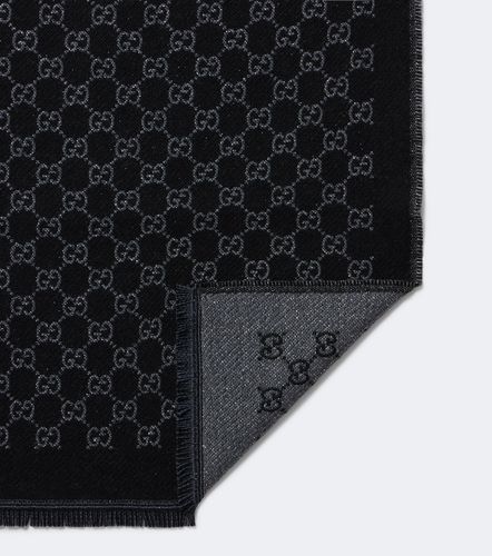 Écharpe GG en laine mélangée à motif jacquard - Gucci - Modalova