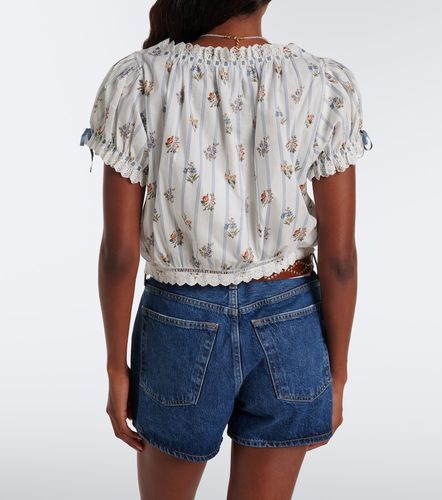 Dôen Top Nera en coton à fleurs - Doen - Modalova