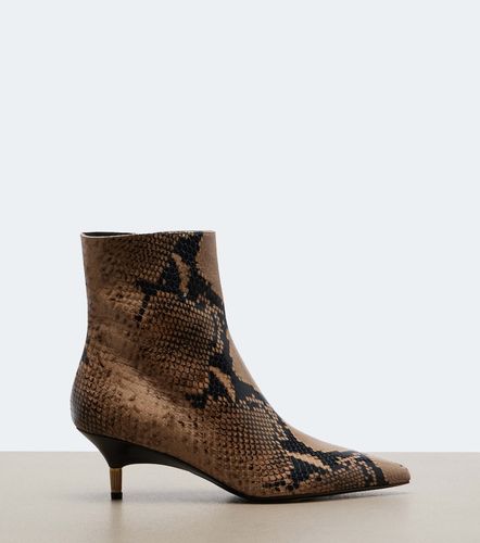 Bottines Bella en cuir à effet serpent - Khaite - Modalova