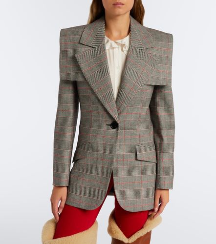 Chloé Veste en laine mélangée à carreaux - Chloe - Modalova