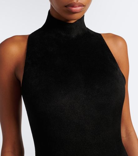 Alaïa Robe midi asymétrique en velours - Alaia - Modalova