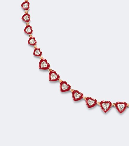 Choker Candy Crush en or rose 18 ct, émail et diamants - Kamyen - Modalova