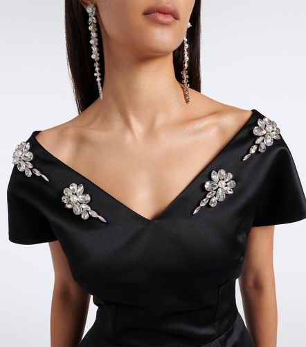 Robe en satin à ornements - Simone Rocha - Modalova