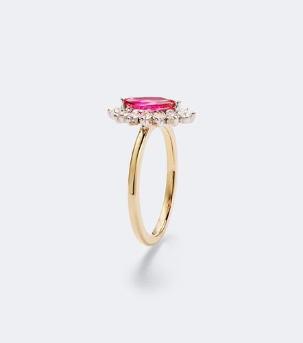 Yvonne Léon Bague Pompadour en or 18 ct, diamants et rubis - Yvonne Leon - Modalova