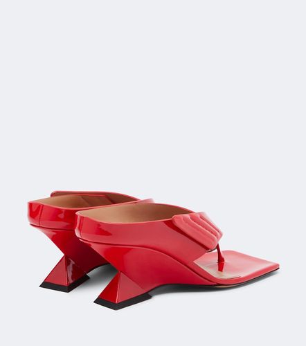 Mules Cheope en cuir verni - The Attico - Modalova