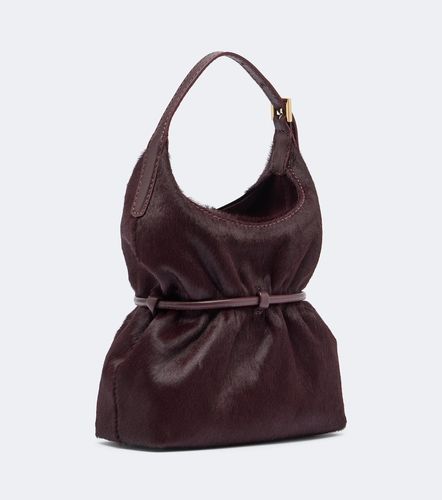Sac Sphynx Mini en cuir façon poulain - Balmain - Modalova