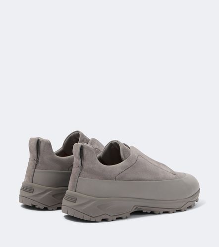 Baskets slip-on Triple Stitch Monte en daim - Zegna - Modalova