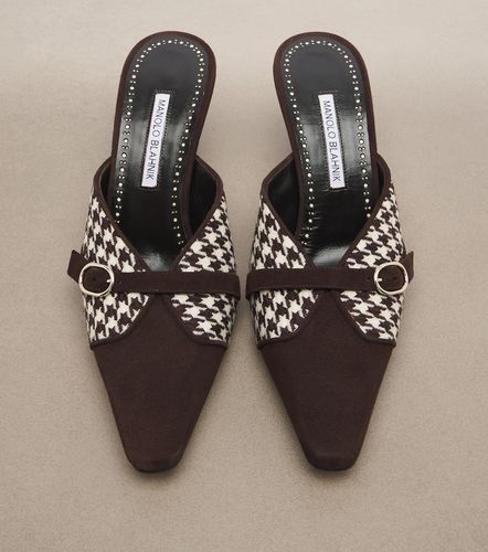 Mules Mircamu en daim - Manolo Blahnik - Modalova