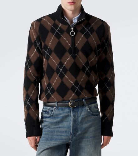 Pull col zippé en laine vierge - Ami Paris - Modalova
