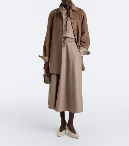 Jupe midi en cachemire mélangé - Max Mara - Modalova