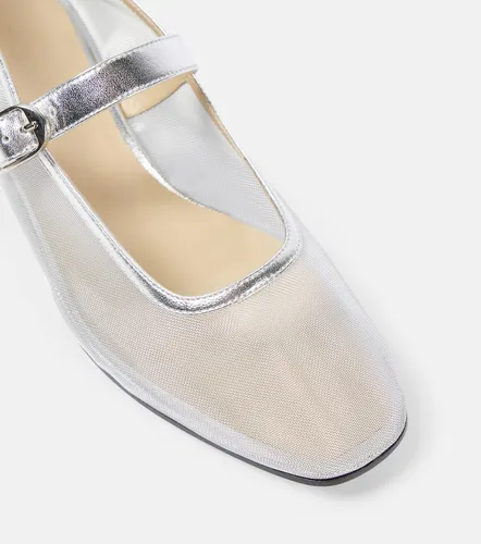 Le Monde Béryl Ballerines en résille et cuir - Le Monde Beryl - Modalova
