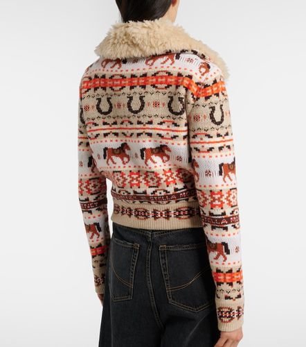 Cardigan intarsia en laine vierge - Stella McCartney - Modalova