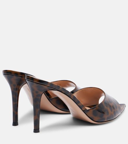 Mules Elle 85 à motif léopard - Gianvito Rossi - Modalova