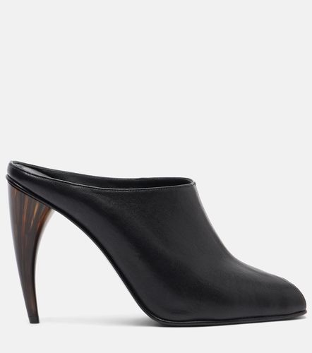 McQueen Mules Horn Heel en cuir - McQueen - Modalova