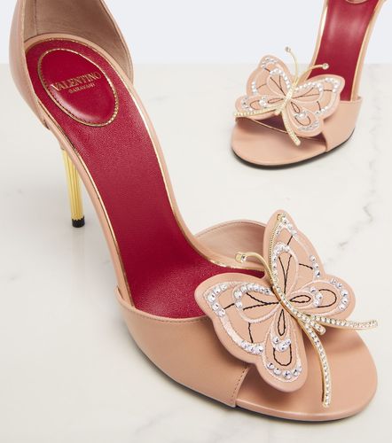 Sandales Flutterby en cuir à ornements - Valentino Garavani - Modalova