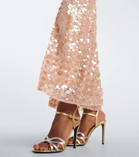 Là Fuori Robe longue en soie à sequins - La Fuori - Modalova