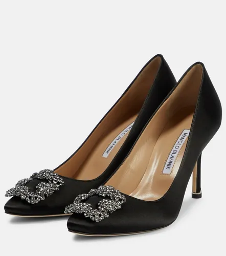 Escarpins Hangisi 90 en satin - Manolo Blahnik - Modalova
