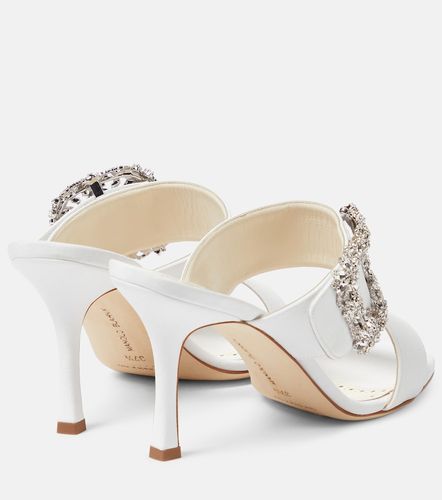 Mules Gable Jewel en crêpe à cristaux - Manolo Blahnik - Modalova