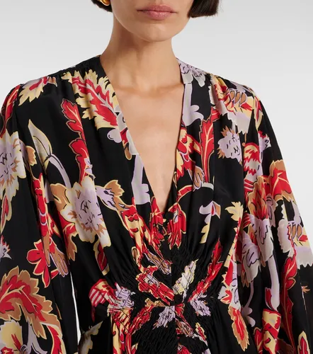 Robe longue en soie imprimée - La DoubleJ - Modalova