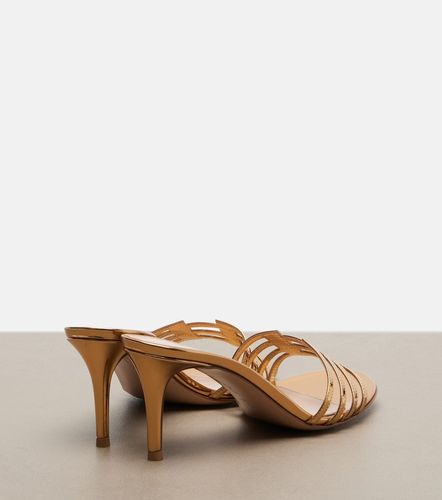 Mules en cuir métallisé - Gianvito Rossi - Modalova