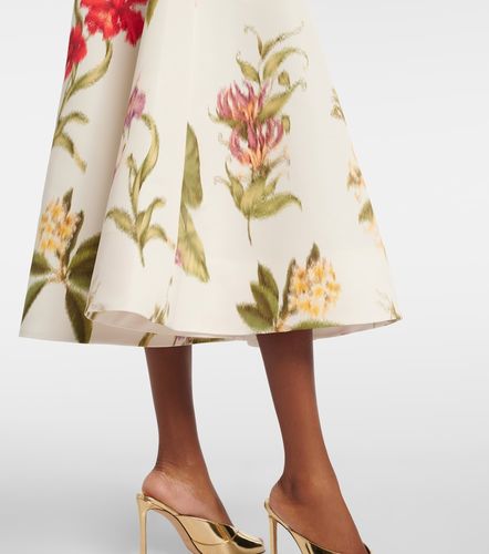 Robe de cocktail à fleurs - Oscar de la Renta - Modalova
