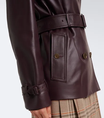 Burberry Trench-coat court en cuir - Burberry - Modalova