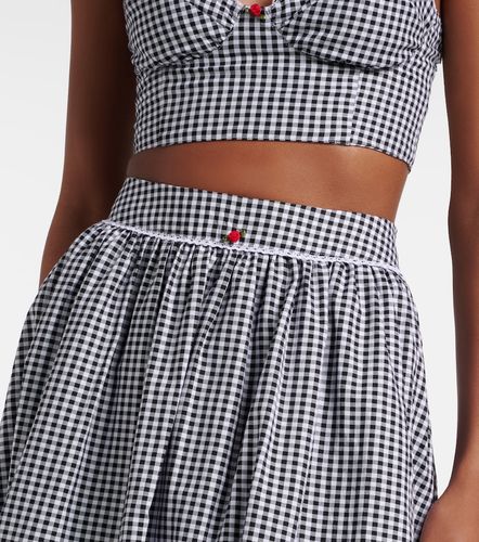 Jupe midi Alba en coton vichy - Bananhot - Modalova