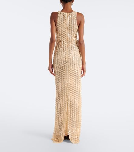 Robe longue en résille à ornements - The New Arrivals Ilkyaz Ozel - Modalova
