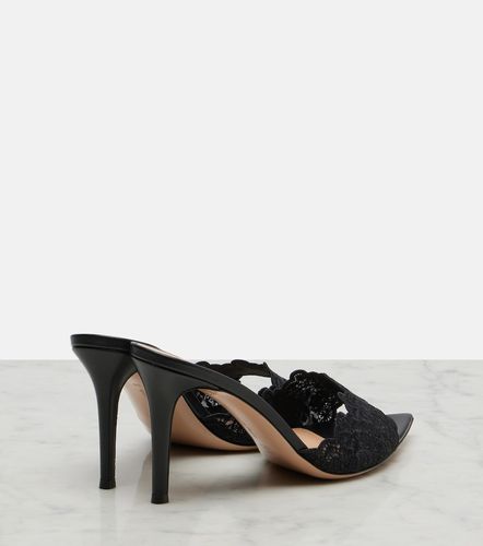 Mules Yvonne en dentelle - Gianvito Rossi - Modalova