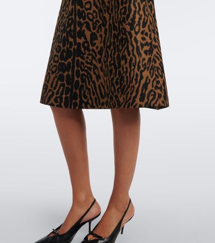 Jupe midi en laine vierge - Carolina Herrera - Modalova