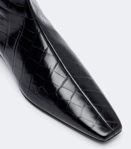Bottines en cuir façon croco - Toteme - Modalova